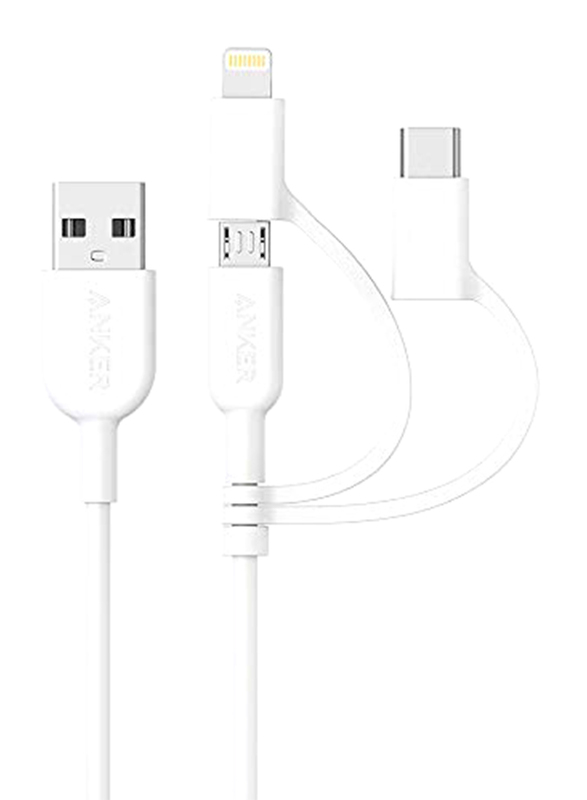 

Anker 3-Feet Micro-A USB Cable, USB Type-C to Lightning, A8436H21, White