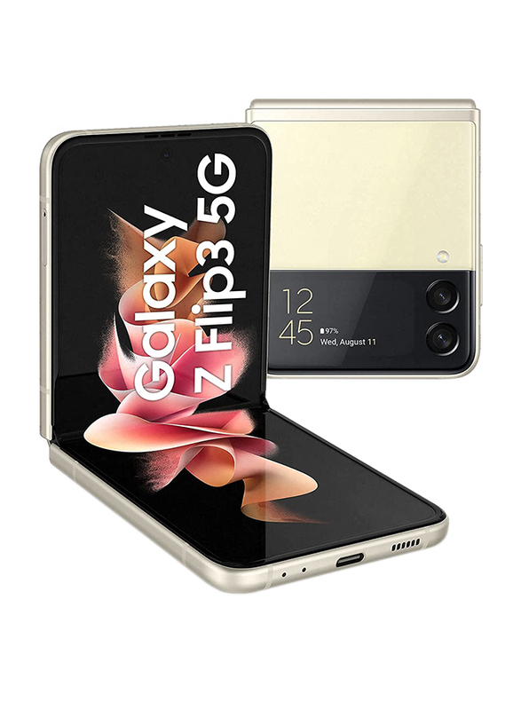 

Samsung Galaxy Z Flip3 5G 128GB Cream, 8GB RAM, 5G, Single Sim Smartphone