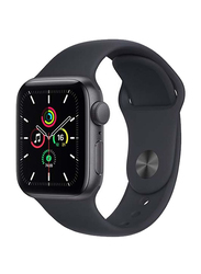 Apple SE 40 mm Smartwatch, GPS, Space Grey Aluminium Case with Midnight Sport Band