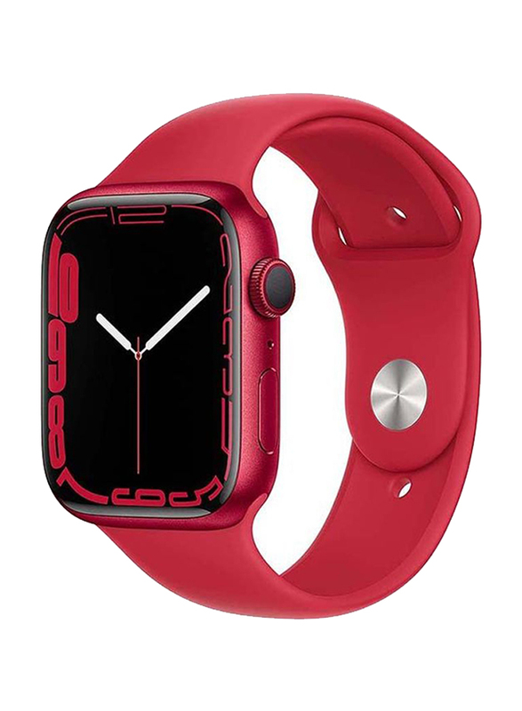 

Apple Series 7 45mm Smartwatch, GPS, Red Aluminium Case with Red Sport Band