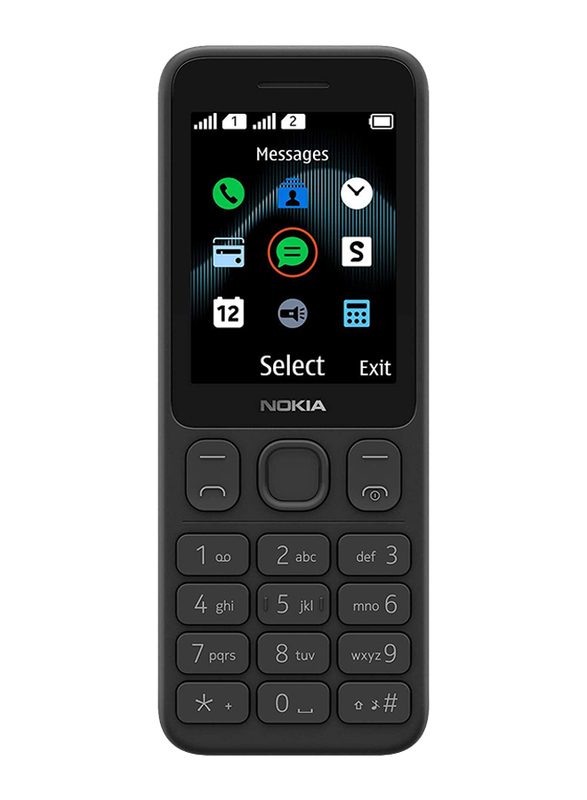 

Nokia 125 4MB Black, 4MB RAM, 2G, Dual Sim Normal Mobile Phone