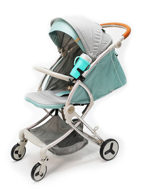 Teknum A1 Stroller with Sunveno Grey Diaper Bag, Green