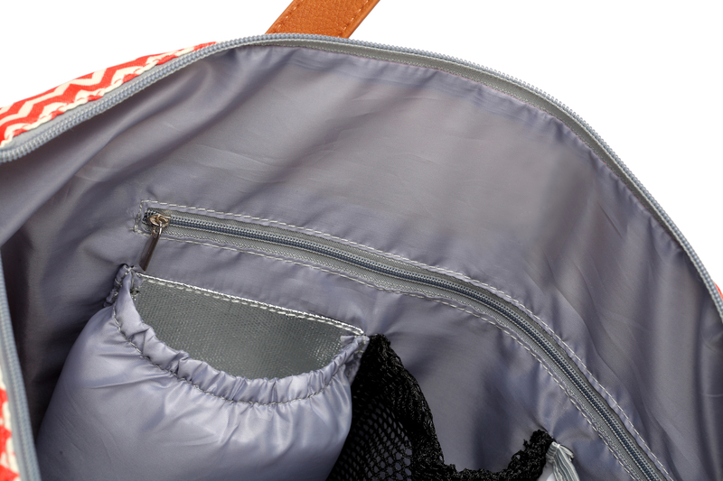 Little Story Avril Tote Diaper Bag, Tanned Orange