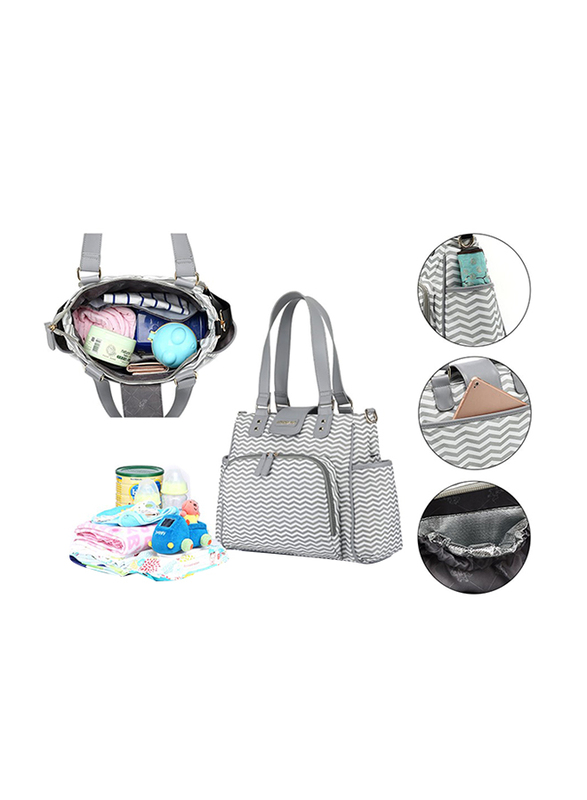 Little Story Jane Diaper Bag, Grey
