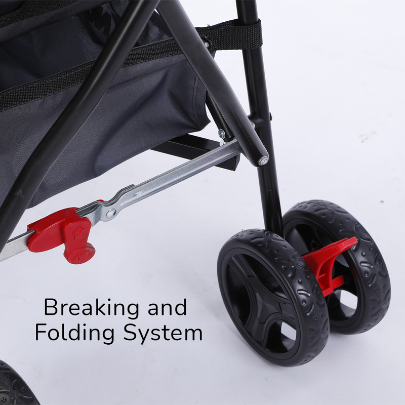Teknum Stroller with Diaper Bag Set, Yellow Wave