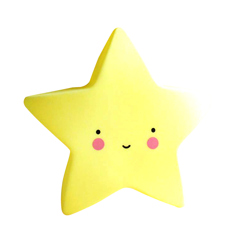 Eazy Kids Star Shape Lamp Light, Yellow