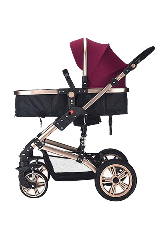 Teknum 3-in-1 Pram Stroller, Wine