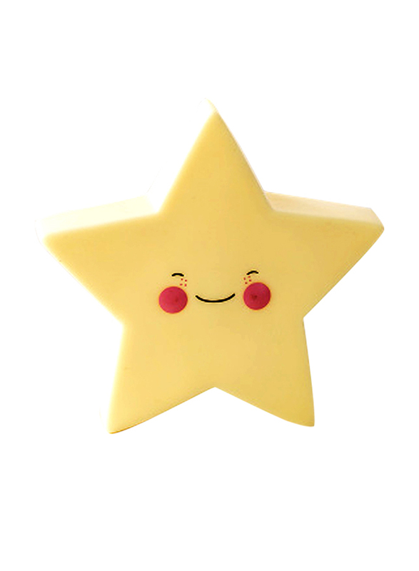 Eazy Kids Star Shape Lamp Light, Yellow