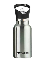 Eazy Kids Stainless Steel Water Bottle, 350ml, Silver