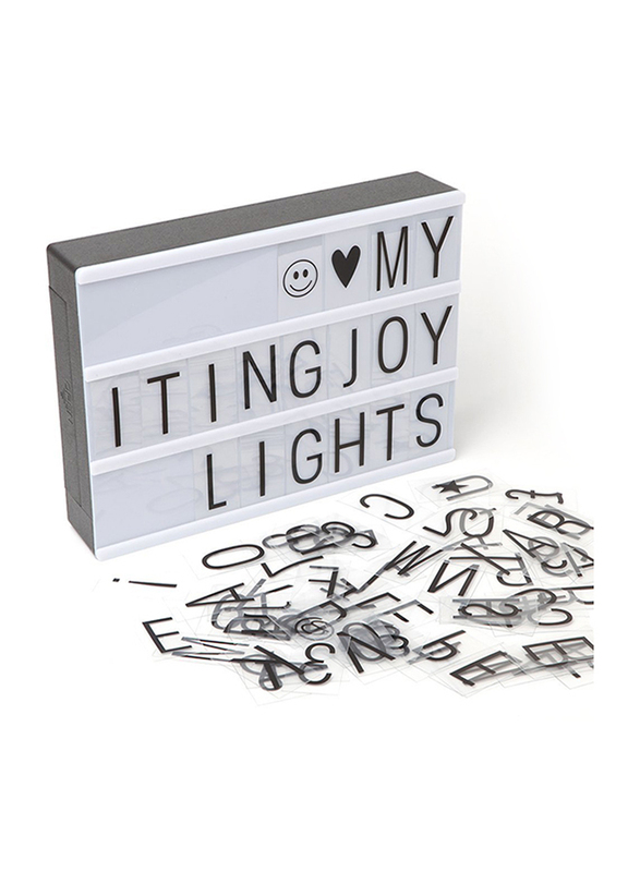 Eazy Kids Letter Light Box, A4, White
