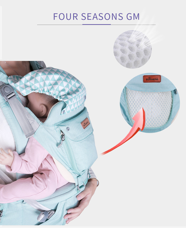 Sunveno Kangaroo Style Ergonomic Baby Carrier, Green