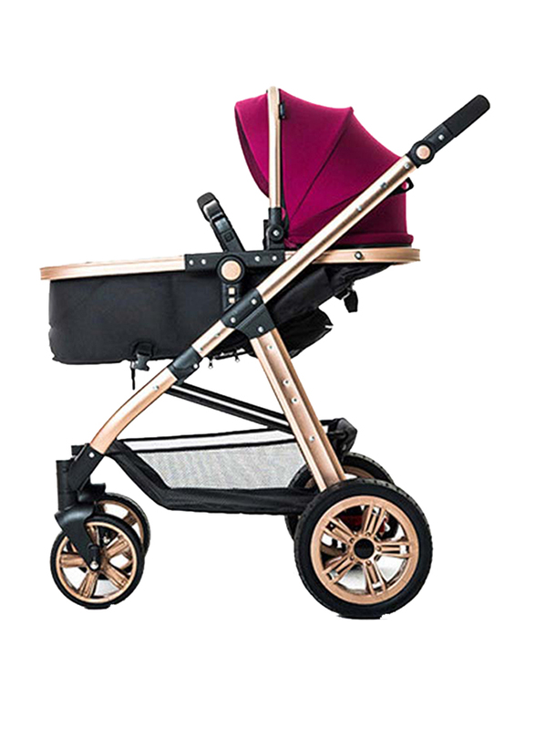 Teknum 3-in-1 Pram Stroller, Wine