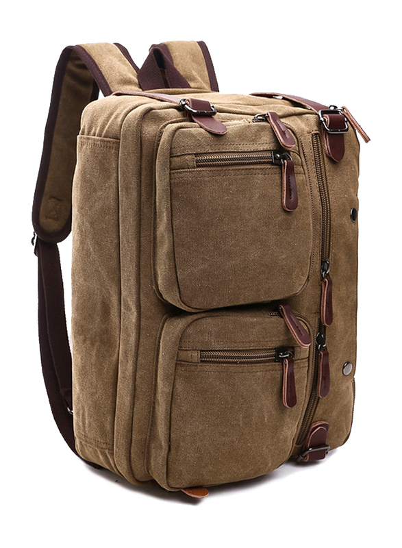 Sambox Convertible Travel Laptop Backpack Bag, Khaki