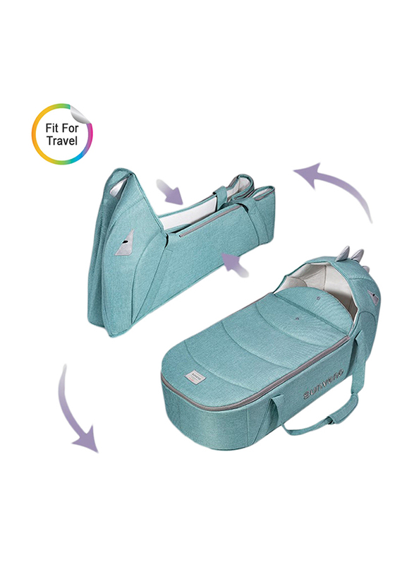 Sunveno Foldable Travel Baby Carry Cot, Green