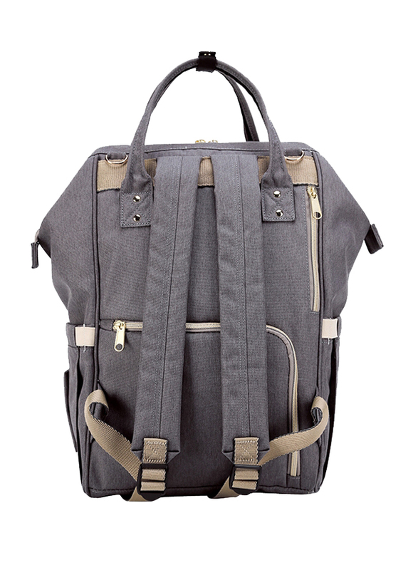 Teknum 3-in-1 Pram Stroller with Sunveno Grey Diaper Bag and Hooks, Khaki
