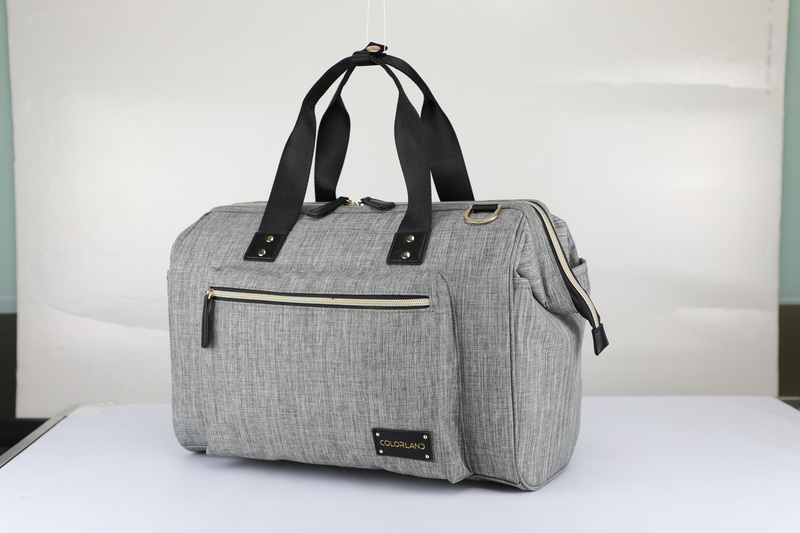 Little Story Zera Mom Dad Diaper Bag, Grey