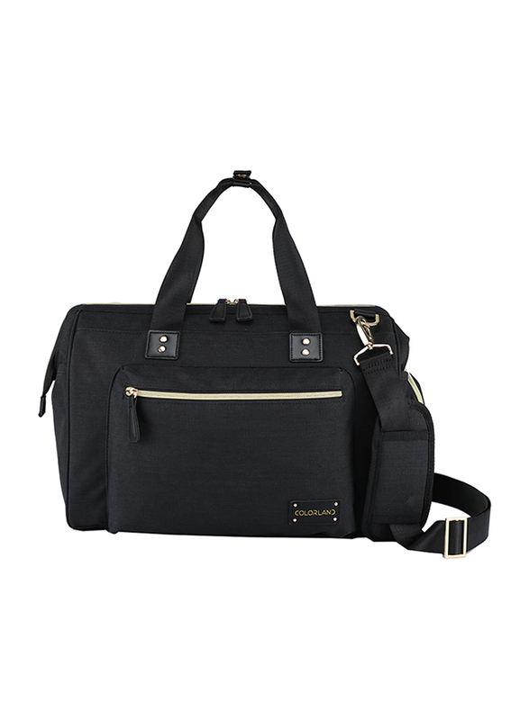 Little Story Zera Mom Dad Diaper Bag, Black