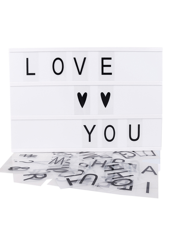 Eazy Kids Letter Light Box, A3, White