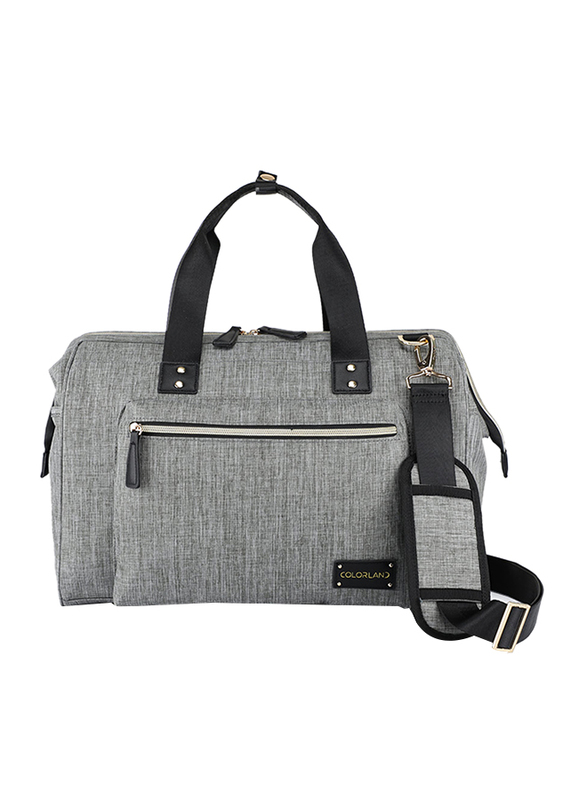 Little Story Zera Mom Dad Diaper Bag, Grey