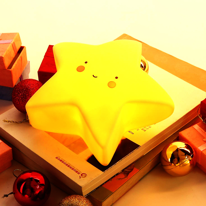 Eazy Kids Star Shape Lamp Light, Yellow