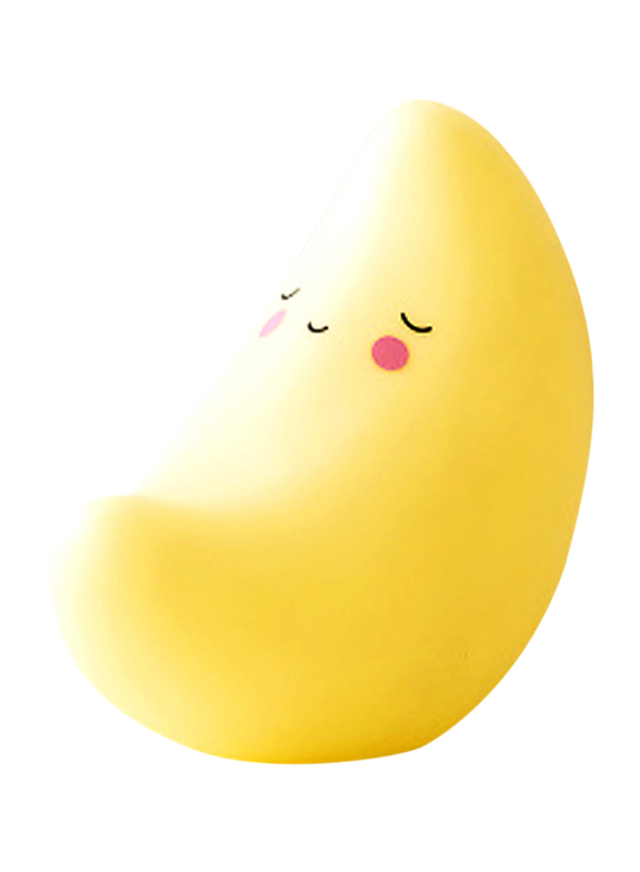 Eazy Kids Moon Shape Lamp Light, Yellow