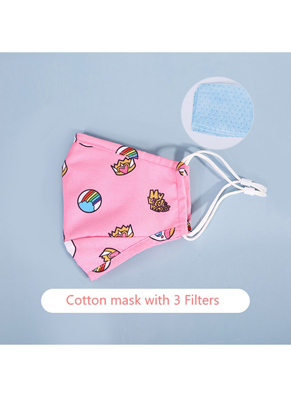 Nohoo Unicorn Kids Reusable Face Mask, Pink, One Size