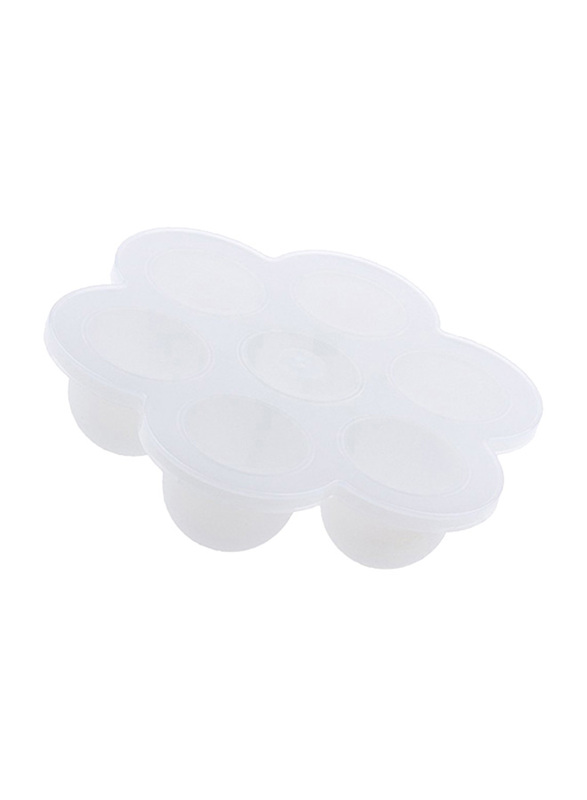 Eazy Kids Baby Food Silicone 7 Compartments Freezer Tray, White