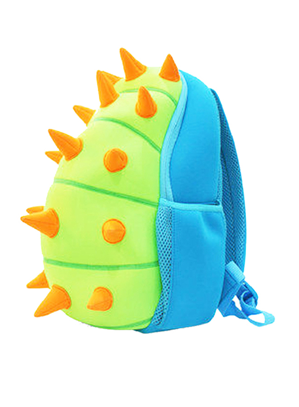 Nohoo Jungle Backpack Bag for Boys, Spiky Dinosaur, Green/Blue
