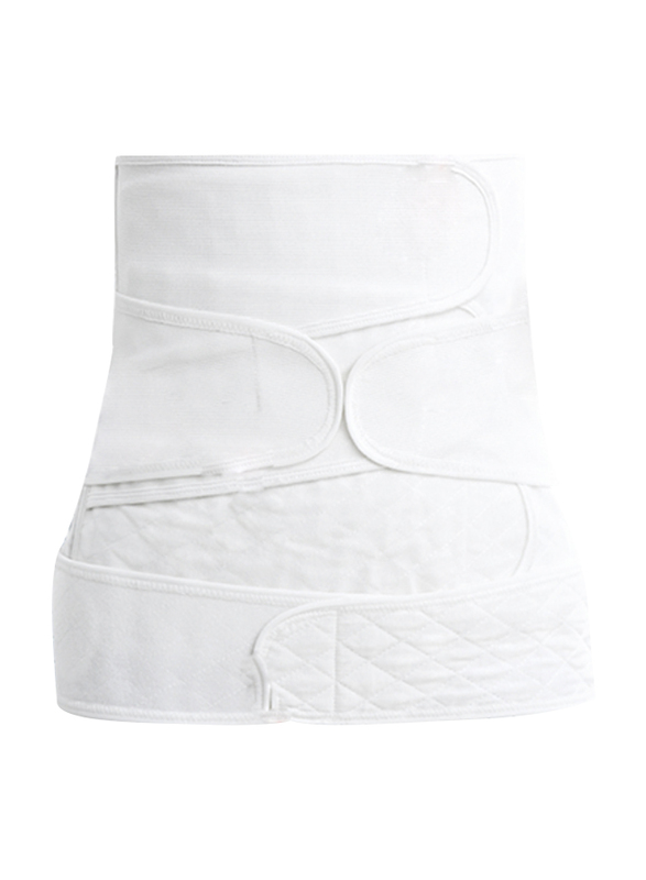 Sunveno Breathable Postpartum Abdominal Belt, White, Large