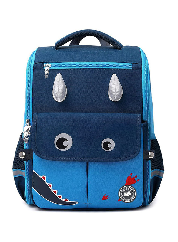 

Eazy Kids Dinosaur School Bag, Blue
