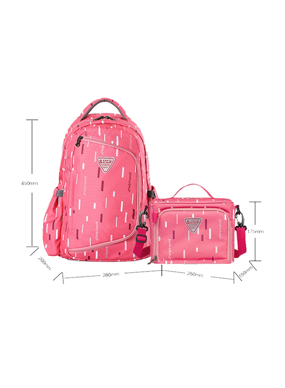 Sunveno 2-in-1 Diaper Backpack Bags, Pink