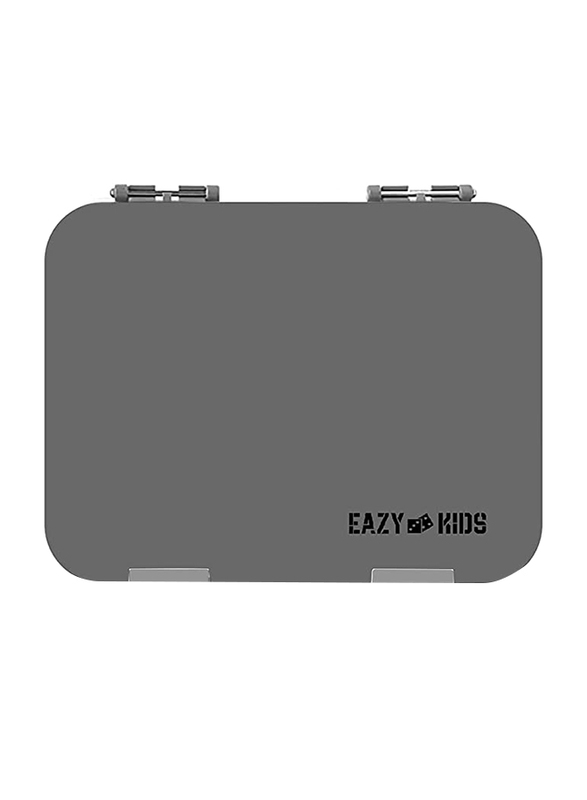 

Eazy Kids Bento 4 & 6-Compartment Insulated Lunch Bag with Lunch Box, Grey