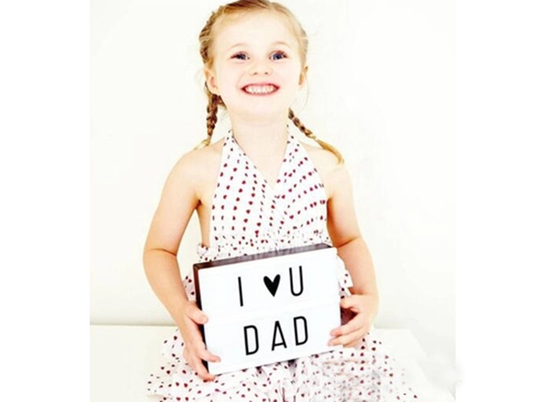 Eazy Kids Letter Light Box, A5, White