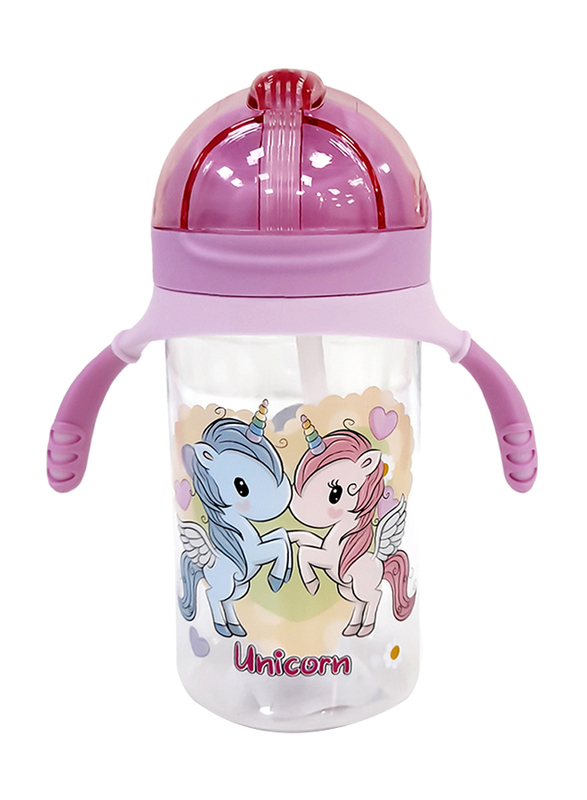 

Eazy Kids Unicorn Bestie Water Bottle with Handle, 350ml, Pink