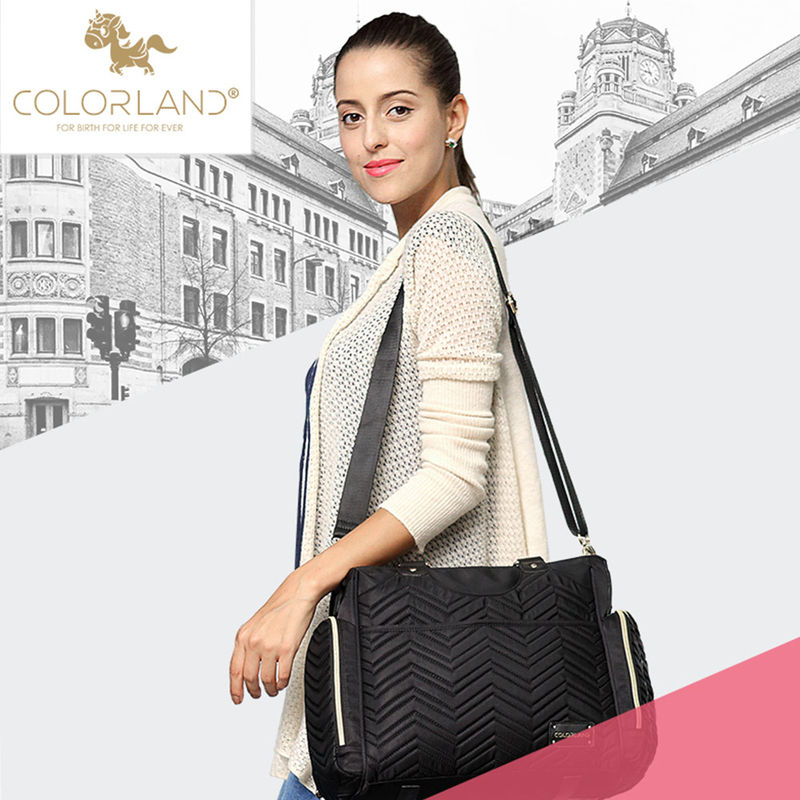 Little Story Matilda Diaper Bag, Black