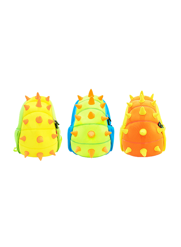 Nohoo Jungle Backpack Bag for Boys, Spiky Dinosaur, Green/Blue