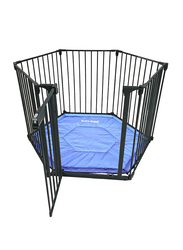 Baby Safe Convertible Playpen with Mat, Grey