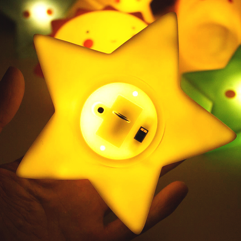 Eazy Kids Star Shape Lamp Light, Yellow