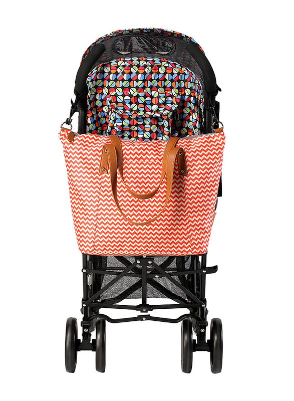 Little Story Avril Tote Diaper Bag, Tanned Orange