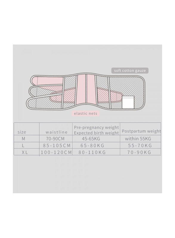 Sunveno Breathable Postpartum Abdominal Belt, White, X-Large