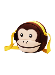 Nohoo Jungle Sling Bag for Kids, Monkey, Brown