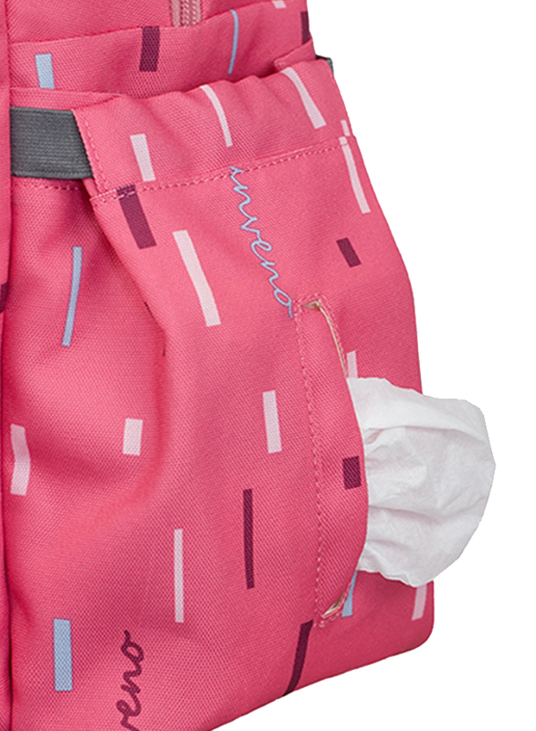 Sunveno 2-in-1 Diaper Backpack Bags, Pink