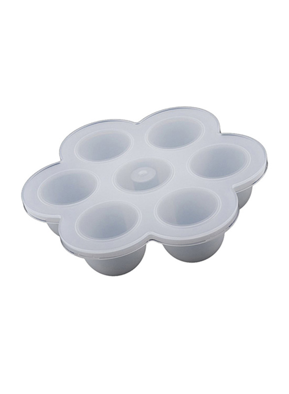 Eazy Kids Baby Food Silicone 7 Compartments Freezer Tray, White
