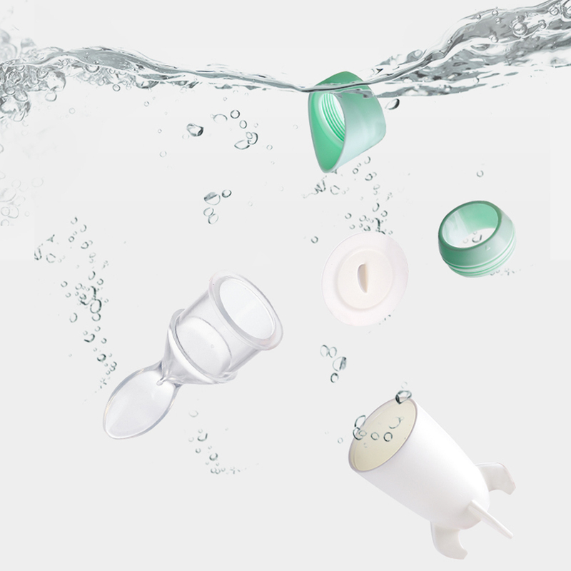 Sunveno Baby Feeding Spoon Dispenser, Green