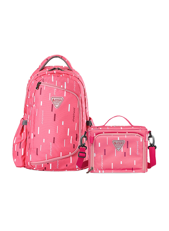 Sunveno 2-in-1 Diaper Backpack Bags, Pink