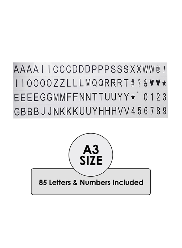 Eazy Kids Letter Light Box, A3, White