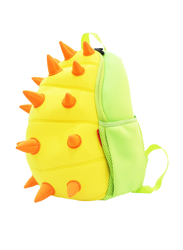 Nohoo Jungle Backpack Bag for Boys, Spiky Dinosaur, Yellow/Green