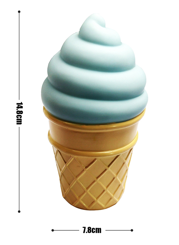 Eazy Kids Ice Cream Shape Lamp Light, Blue