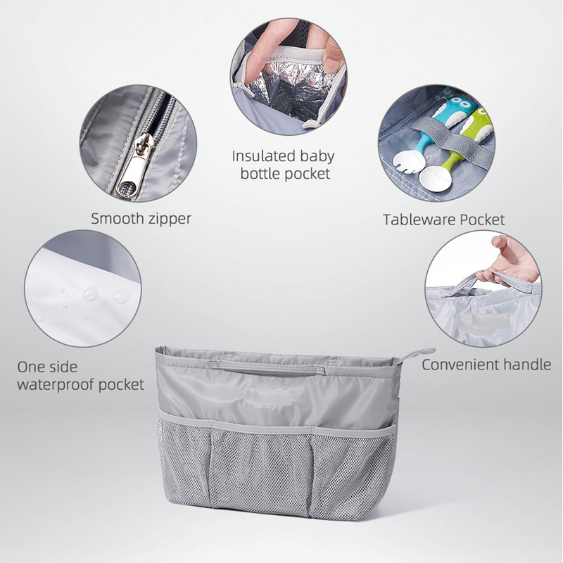 Alameda Tote Bag with Organizer Insert, Black