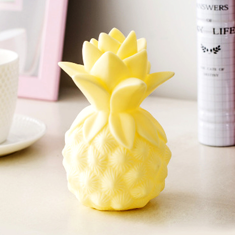 Eazy Kids Pineapple Shape Lamp Light, Yellow